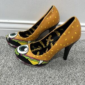 Iron Fist Rare Cyclops Burger Platform Heels US Size 6 UK 4 / 37 Halloween Punk